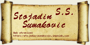 Stojadin Šumaković vizit kartica